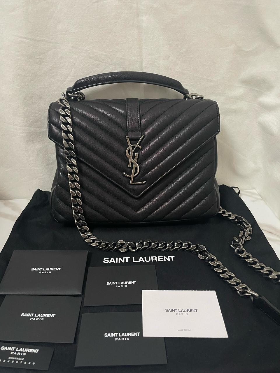 생로랑 사첼 모노그램 컬리지백 정품