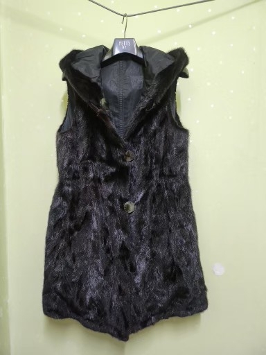 이문희밍크양면조끼66~77(반가슴53)상태최상 택포39000