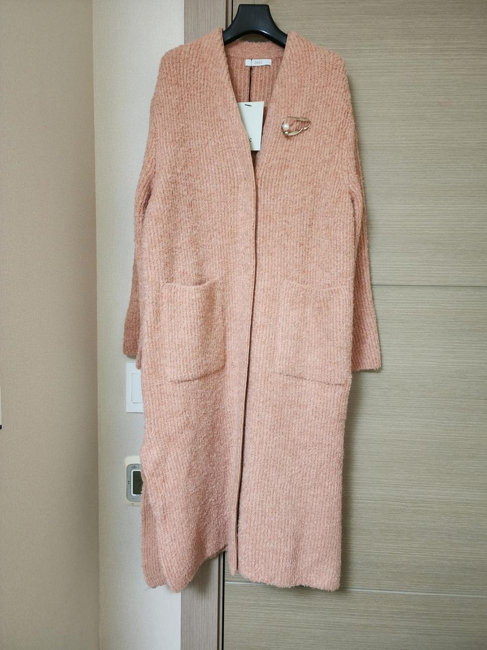 새상품) 쥬크 브로치 도톰코트가디건