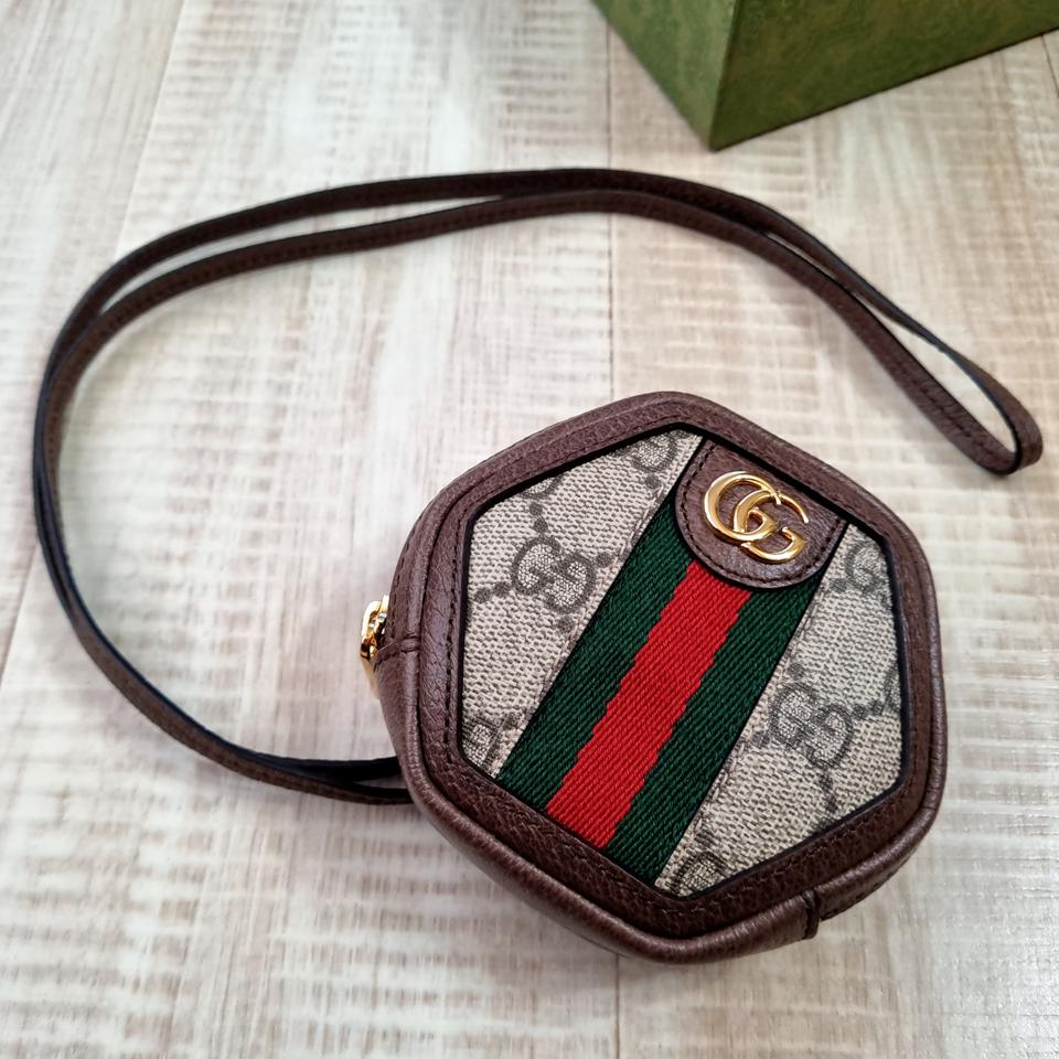 미사용 정품 구찌 카드목걸이 동전지갑 카드지갑 미니백