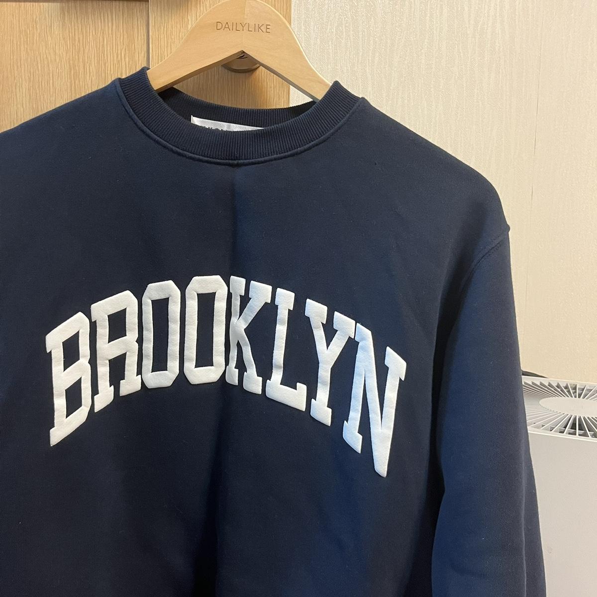 브룩클린 로고 네이비 스웨트셔츠[L]