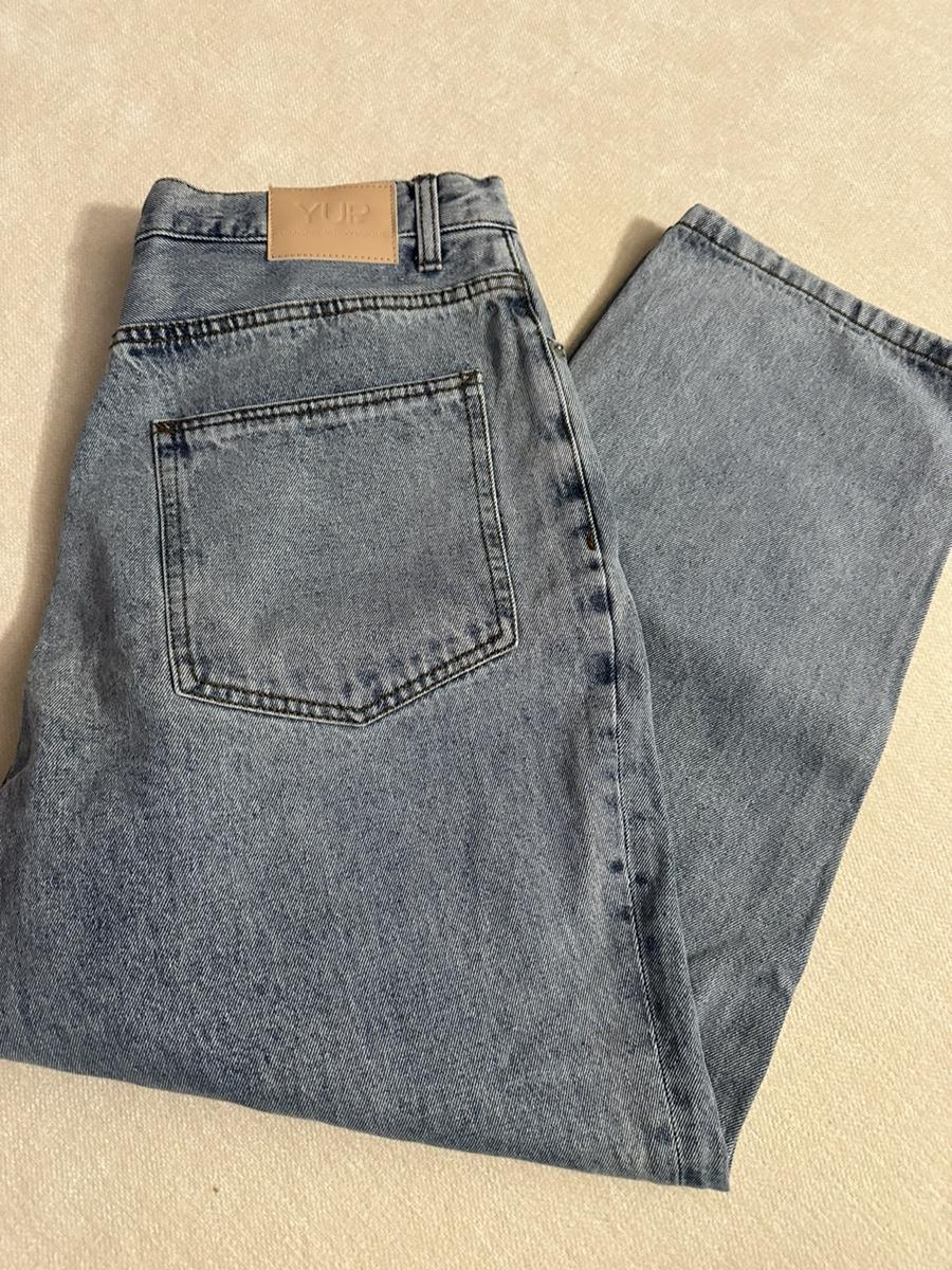 여피 라이트 블루 와이드 데님 팬츠[32]