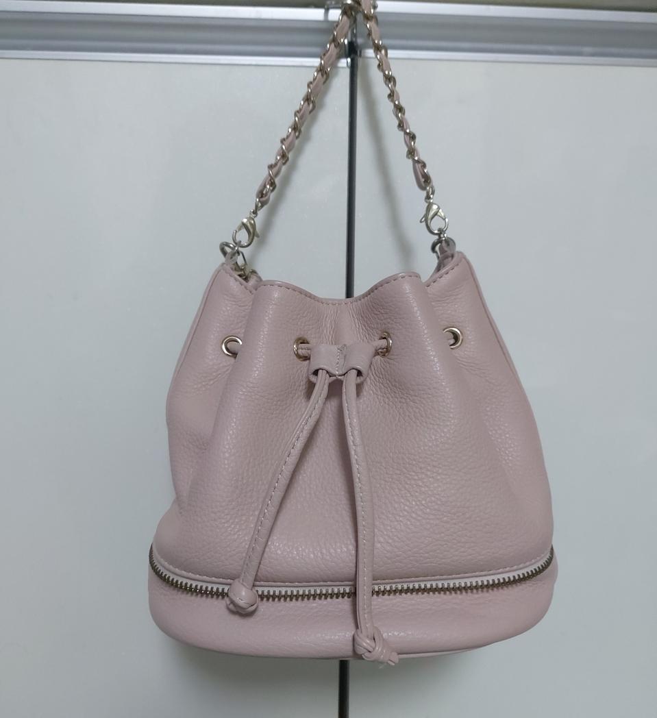 버킷백 크로스백 인디핑크 가죽가방