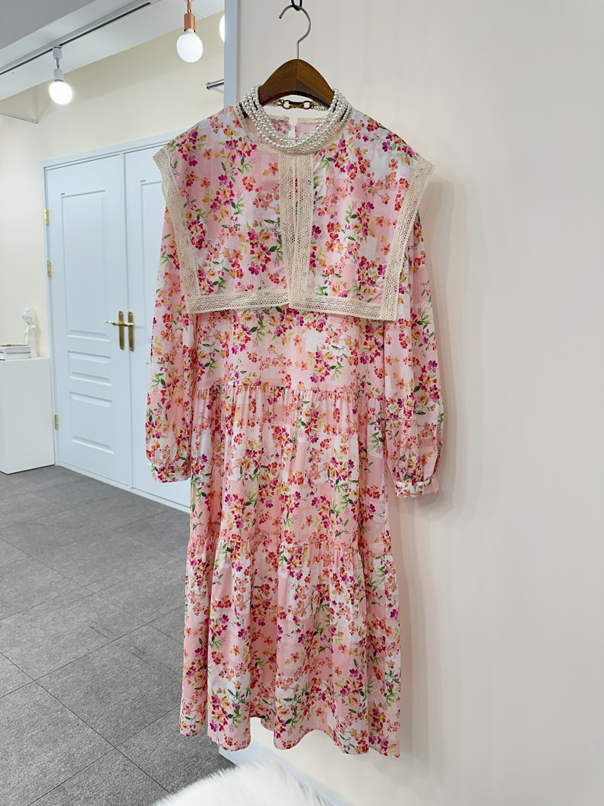 빅카라플라워원피스