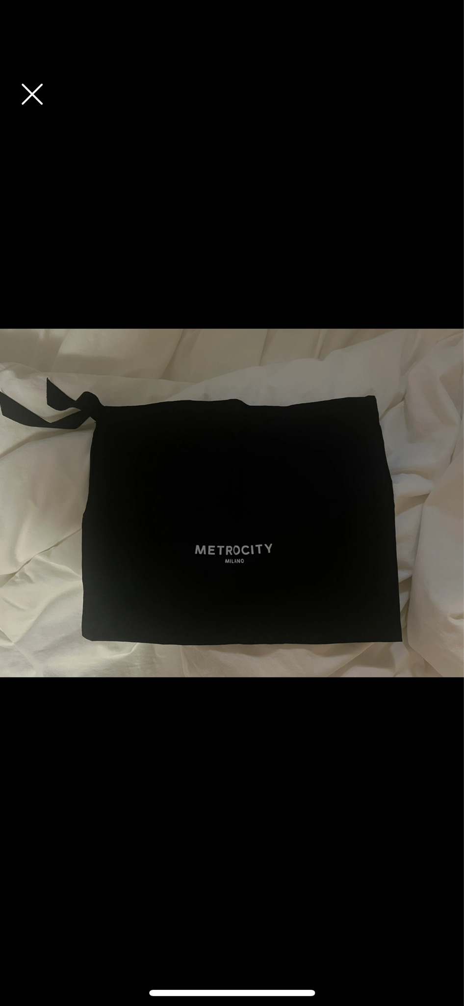 메트로시티 더스트백 새것 블랙&화이트