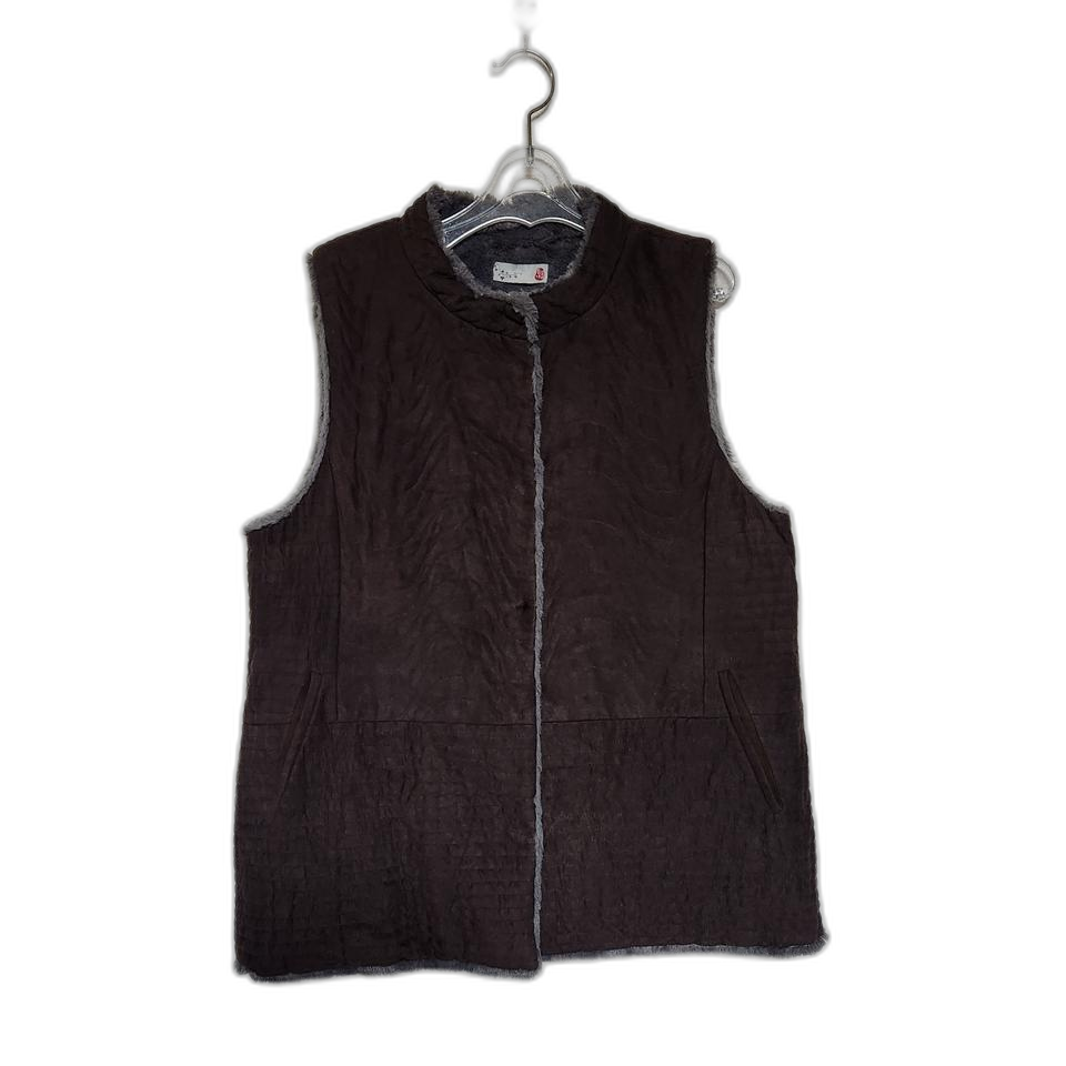 돌실나이 안감털 누빔 조끼 여100-105