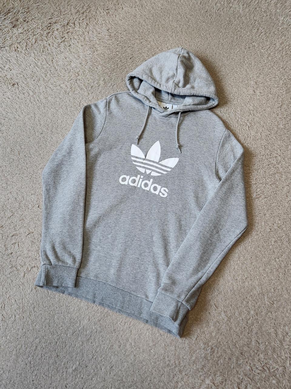 M 아디다스 롱후드티셔츠