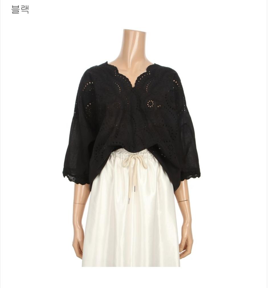 쎄일!새상품)정품)GGPX블랙언발 블라우스