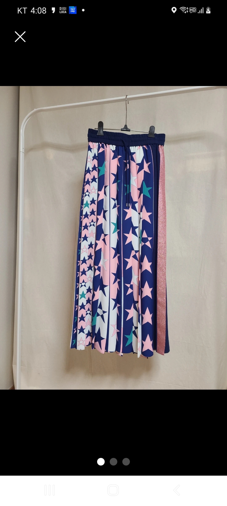 럭키슈에뜨 별스커트 36(새상품)