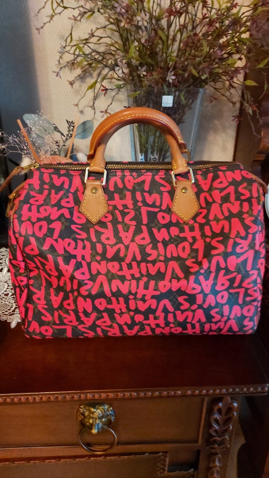 루이비통 그래피티 핑크 스피디 핑크한정판