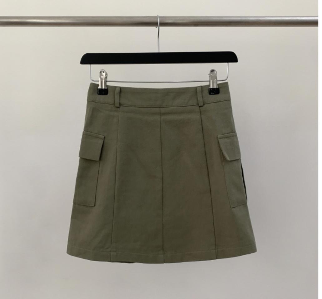 카고 미니 스커트(카키)