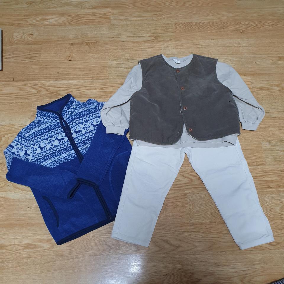 아동복일괄 아동의류 아동복 아동집업130 유니클로키즈130 아동바지 조끼