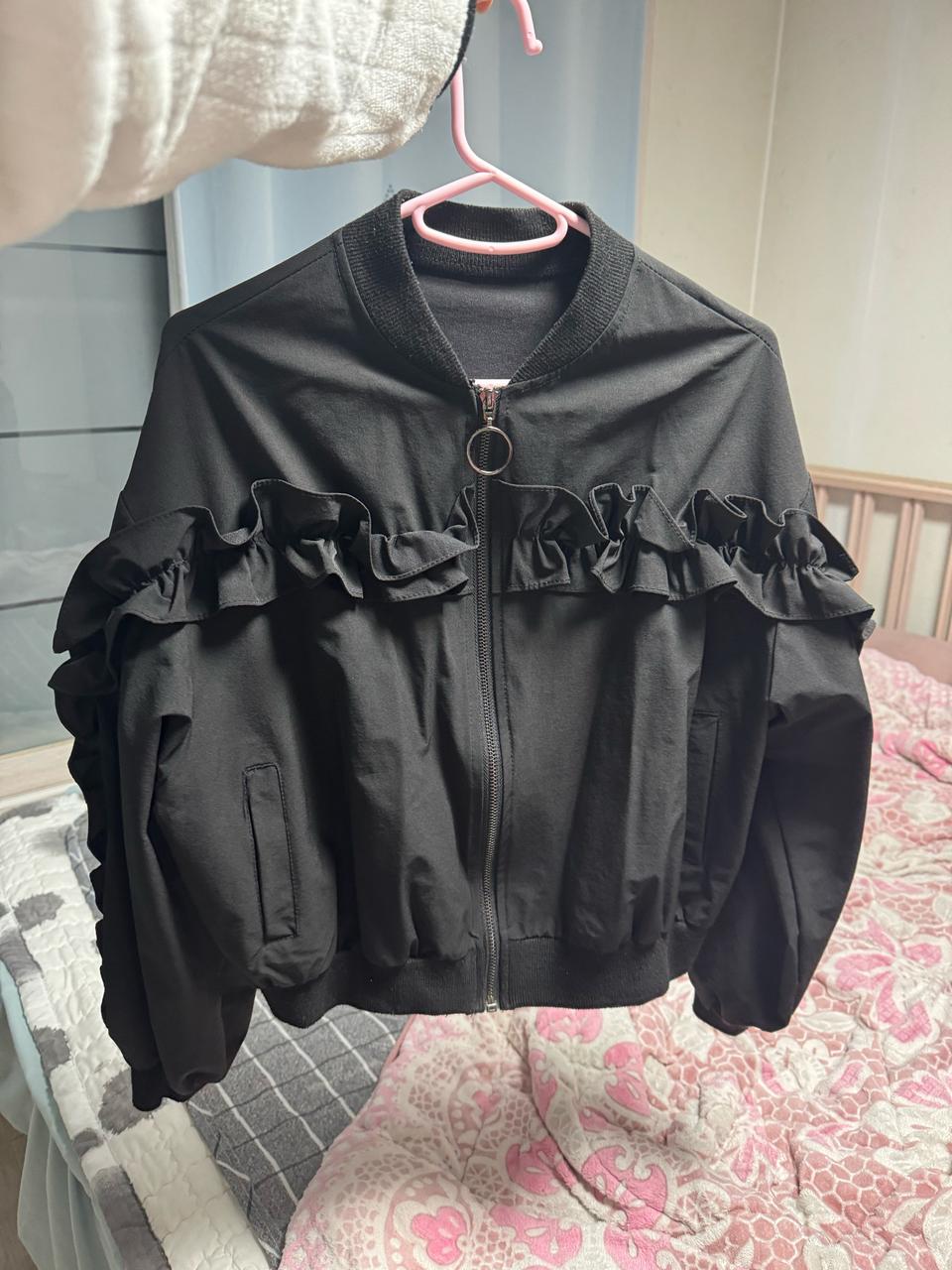 프릴 블루종 바람막이