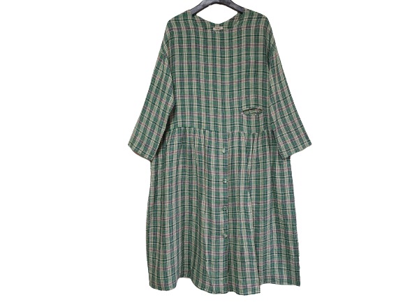 shamale 내추럴가든 천연소재 shamale 린넨100% 체크... | 헬로마켓
