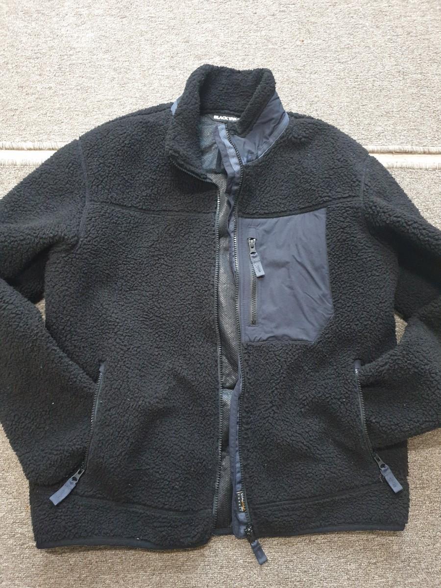 블랙야크 뽀글이 플리스 후리스 블랙 100 L