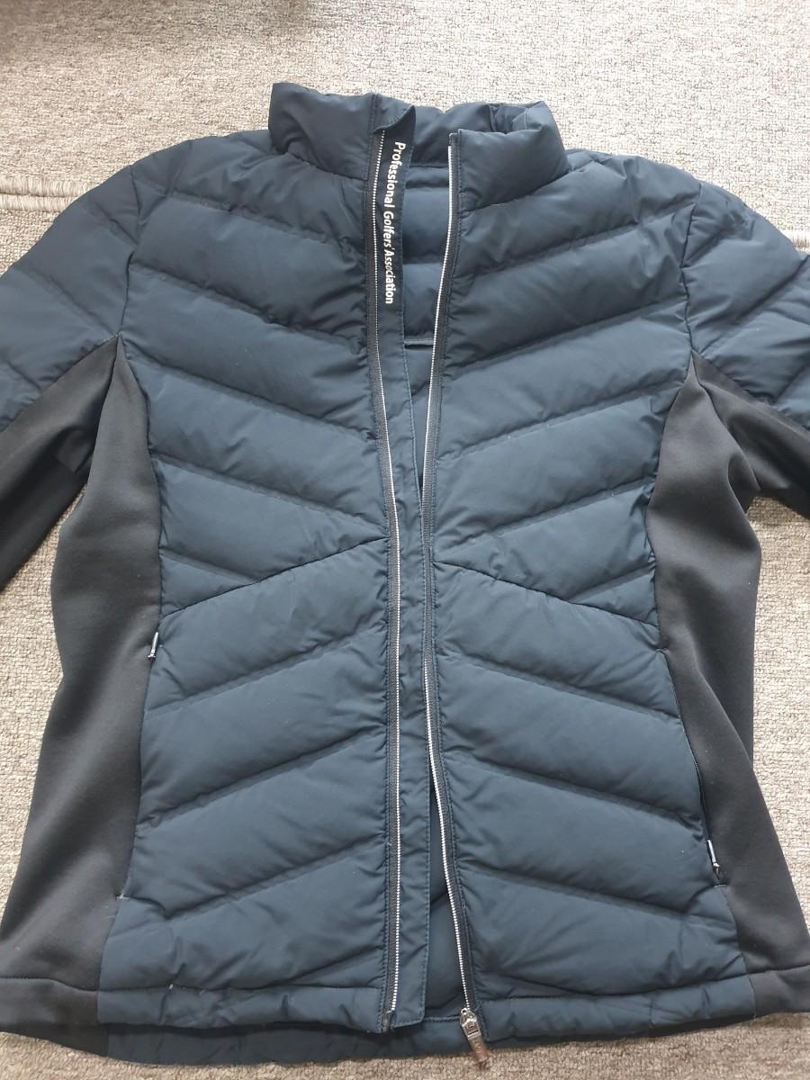 PGA 경량패딩 덕다운 블랙 여성95 골프 미착용급