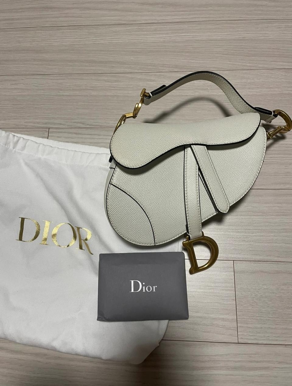 디올 새들백 미니 (라떼컬러)