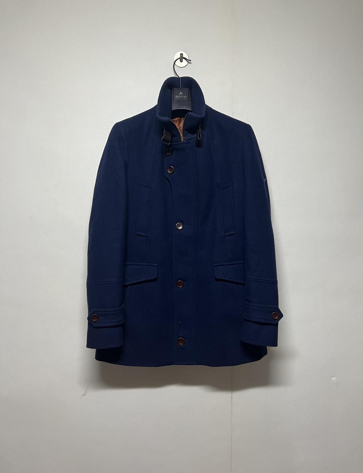 남성 L 마인드브릿지 안감누빔 퀼팅 울 코트 넥버클 디자인