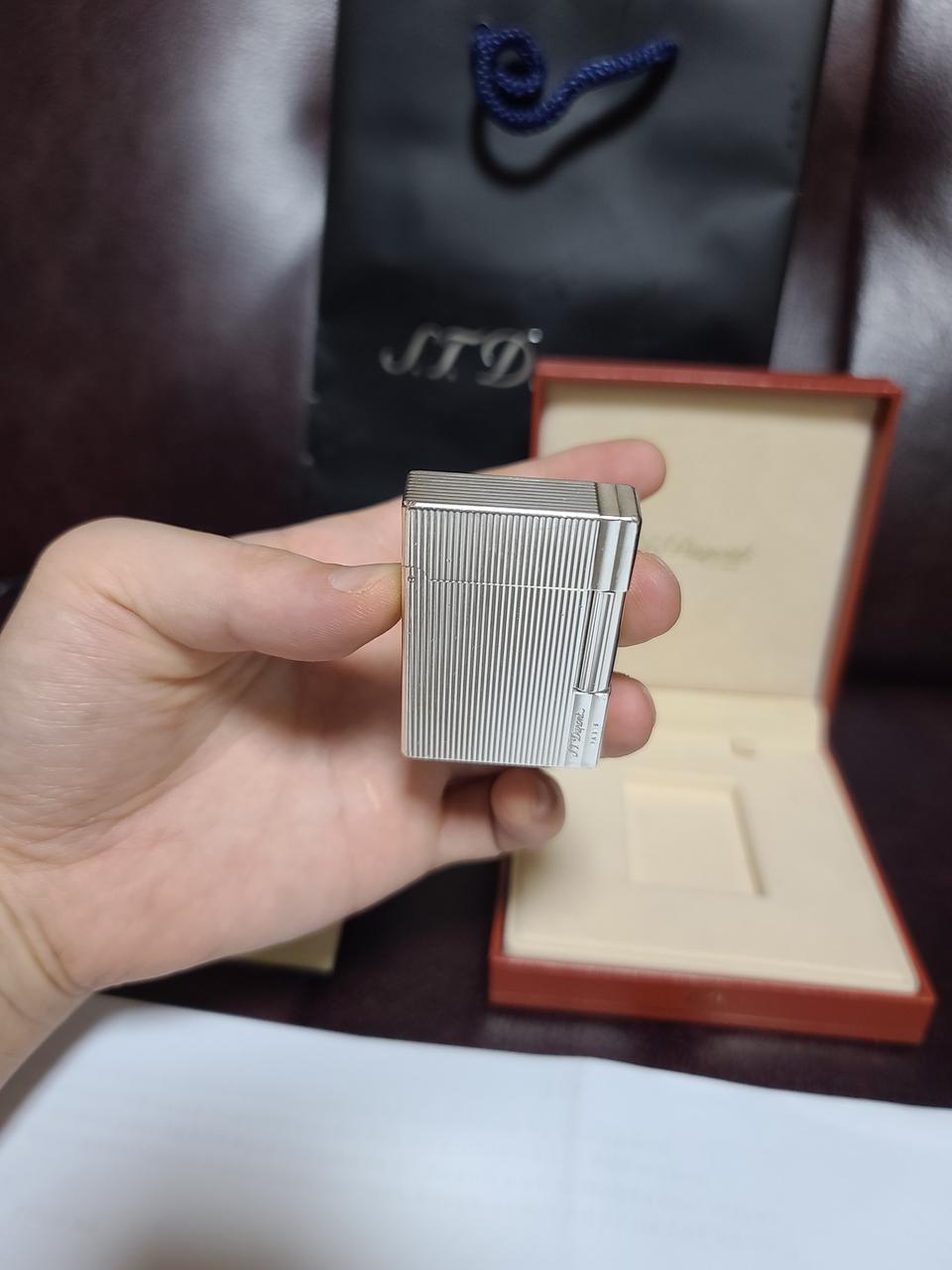 [정품] 듀퐁라이터 라인2 ca18137 개츠비 실버 듀퐁라이타