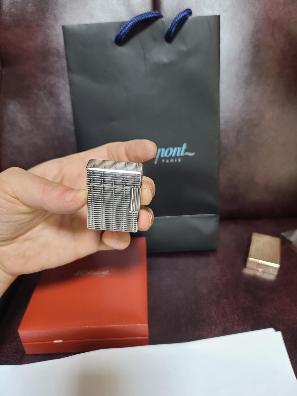 [정품] 듀퐁라이터 라인1 스몰 클래식 실버 듀퐁라이타