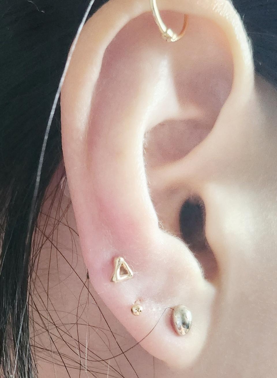 14k 리얼화이트 피어싱