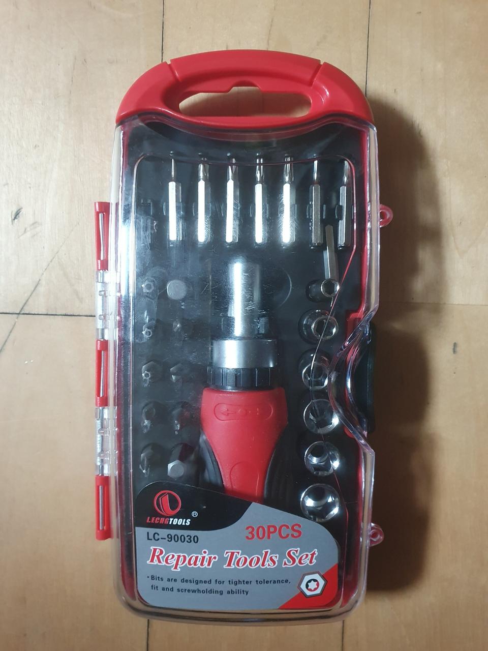 휴대용 공구세트를 팝니다. 라쳇, 스크류드라이버 세트 30피스