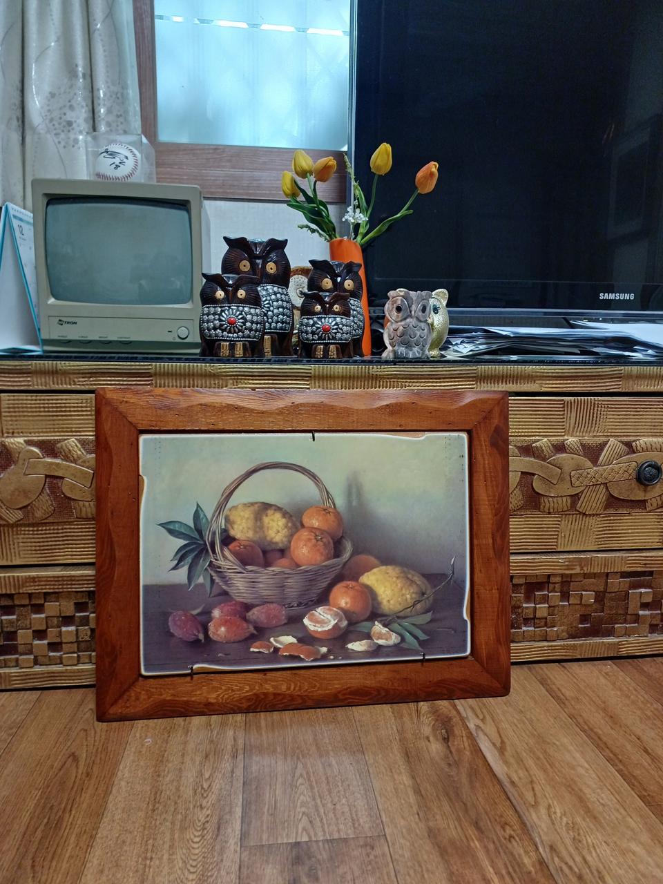 원목으로만든 그림액자. 51. 39 센찌