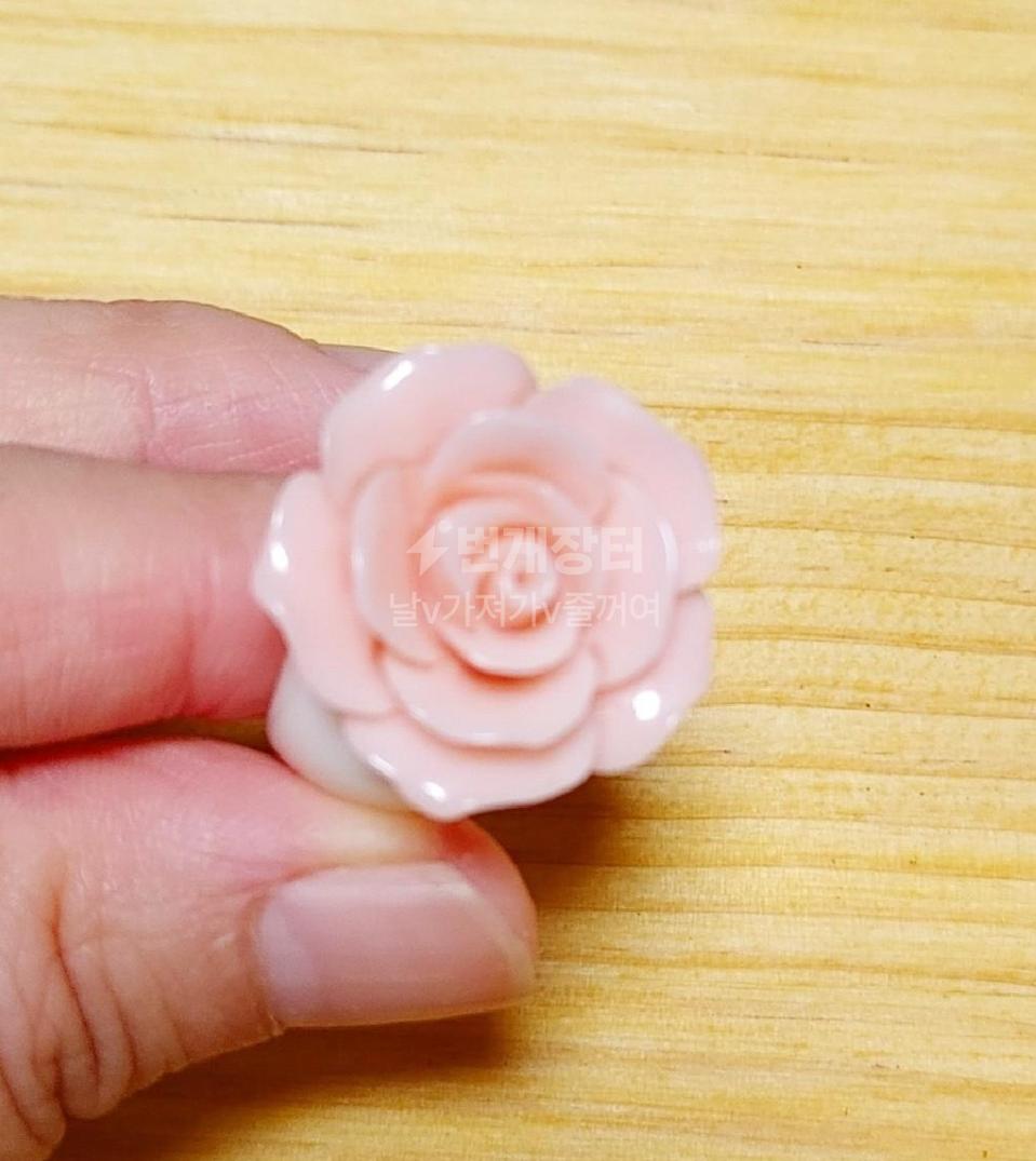 연분홍 장미 반지