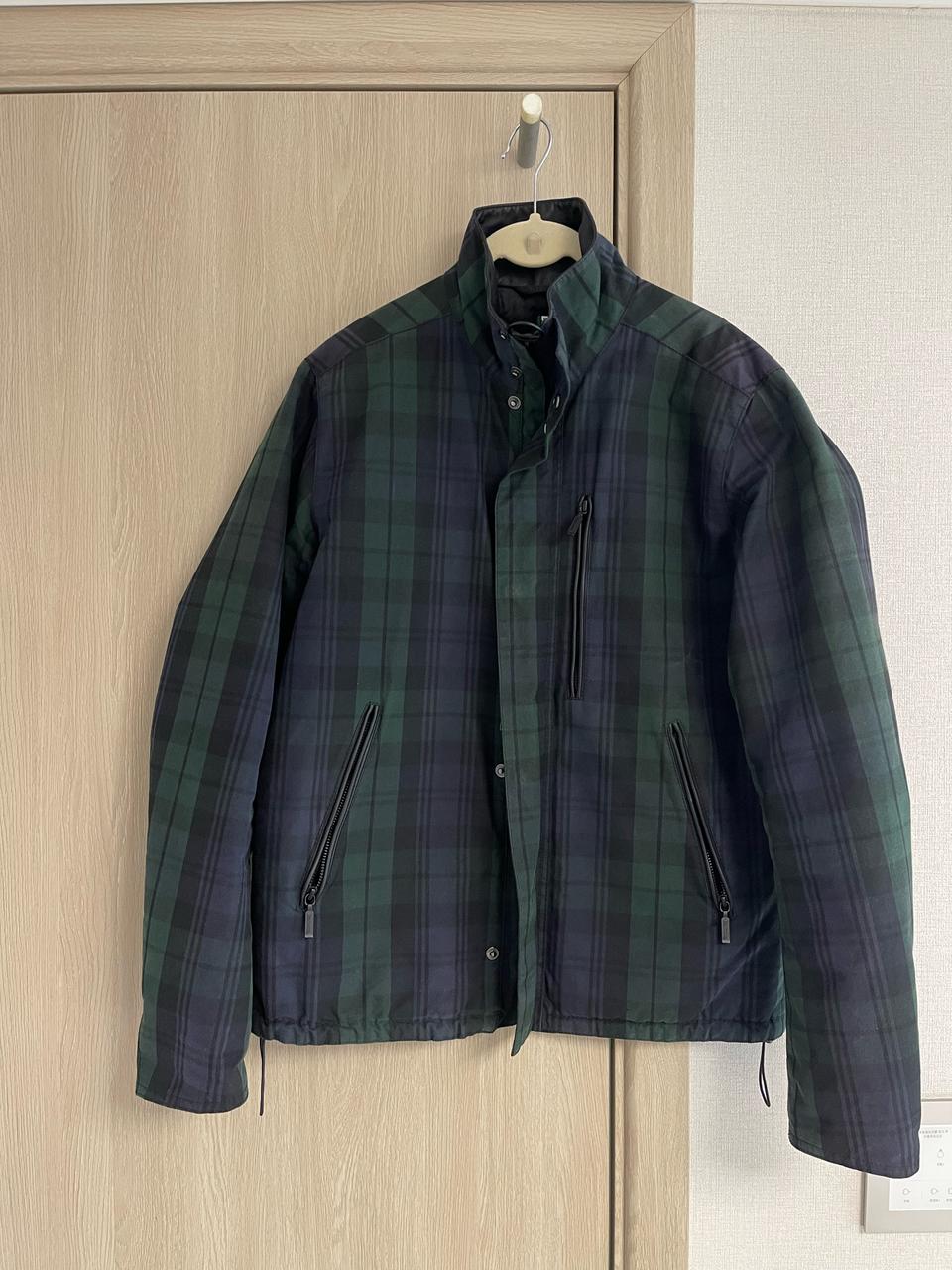 바버 TWO BELL WAX JACKET 블랙와치 타탄체크 M