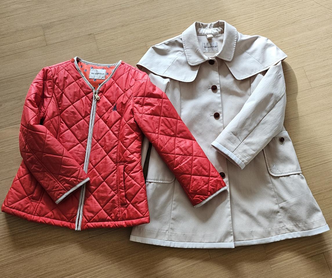 빈폴키즈 여아 트렌치코트+패딩세트