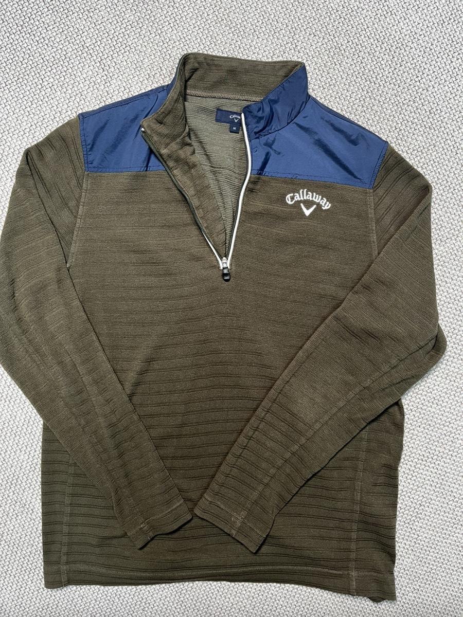 캘러웨이 골프웨어 니트반집업 / M