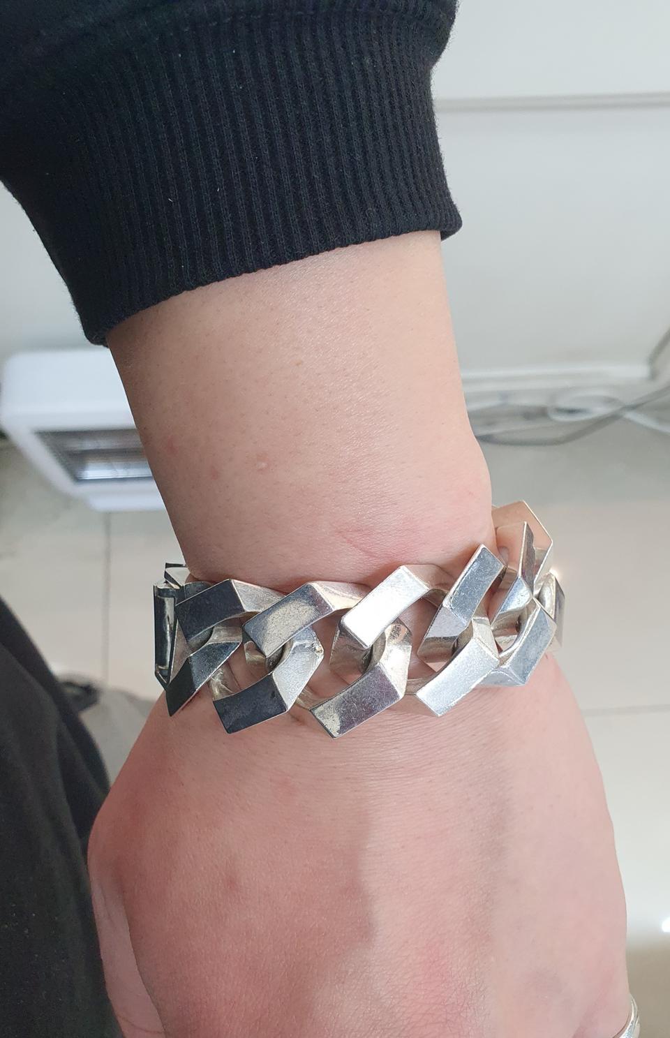 은 925 광폭팔찌 / 약 60돈