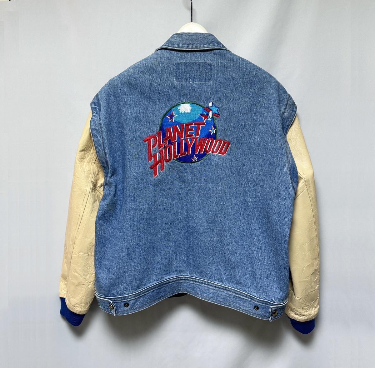 플래닛 할리우드 토니노왁 데님 바시티자켓