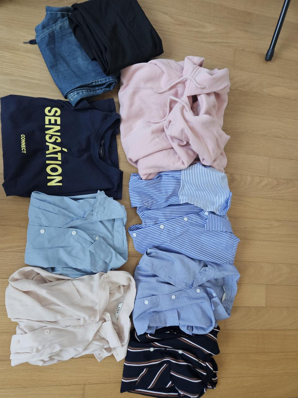 7개티셔츠 남방 바지등