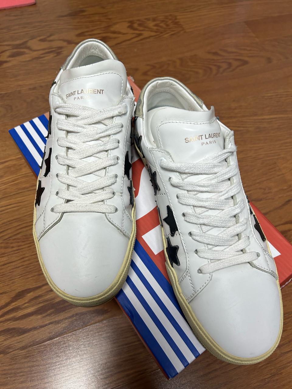 생로랑 블랙스타 실버탭 스니커즈 (255-260)