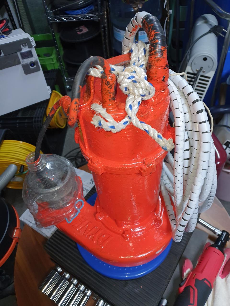 DYNE 펌프@호스3줄. 상수도사용.농가.집수정.장마대비.85mm호스용