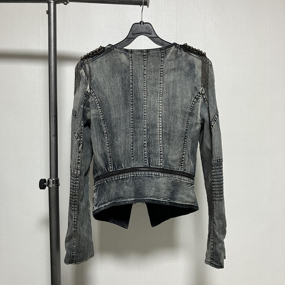A112-1_빈티지 크롭 청자켓_XS