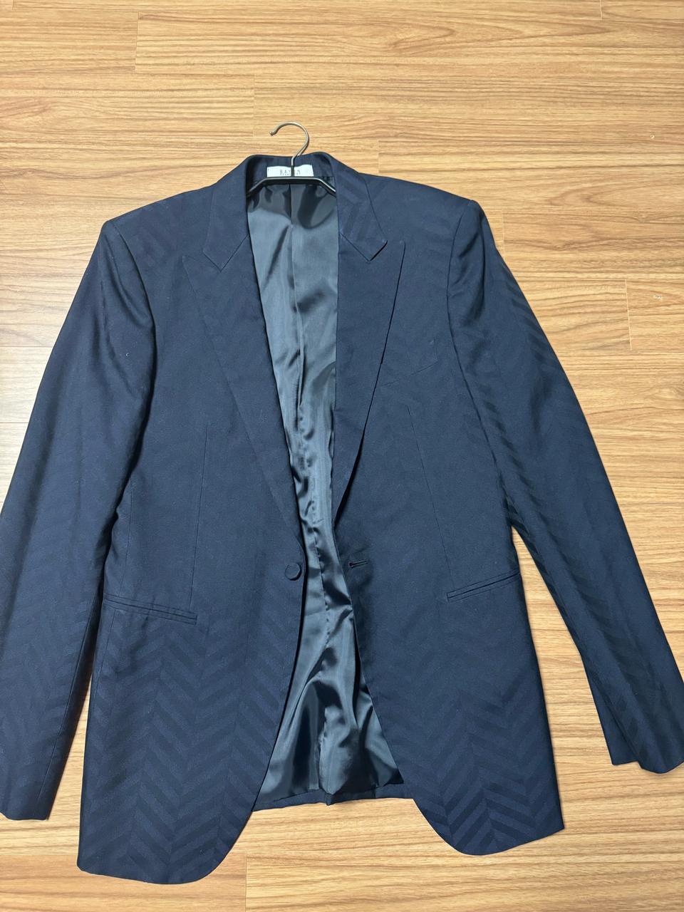 [100] 국내 양복점 제작 네이비 해링본 자켓 블레이저