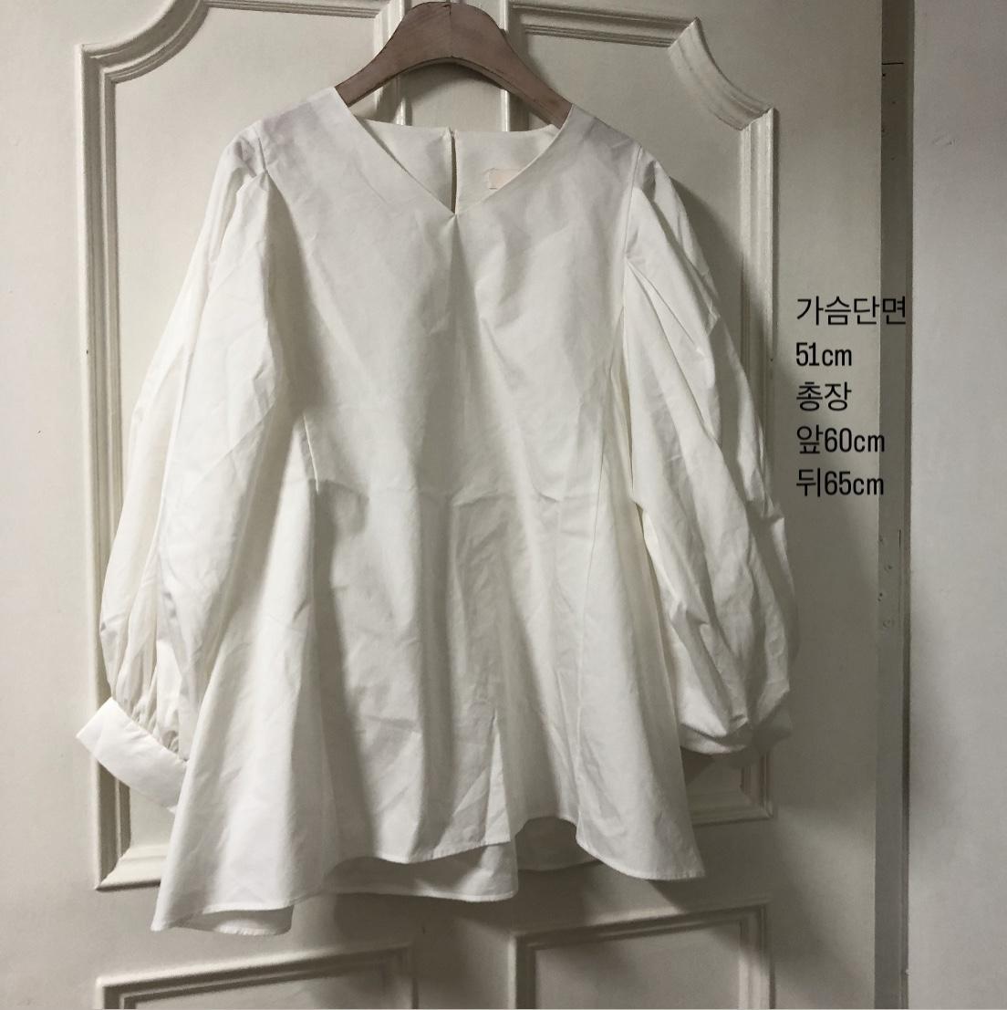 HAVE 헤브 까멜리아 벌룬 바스락 블라우스 타임마인코스스타일
