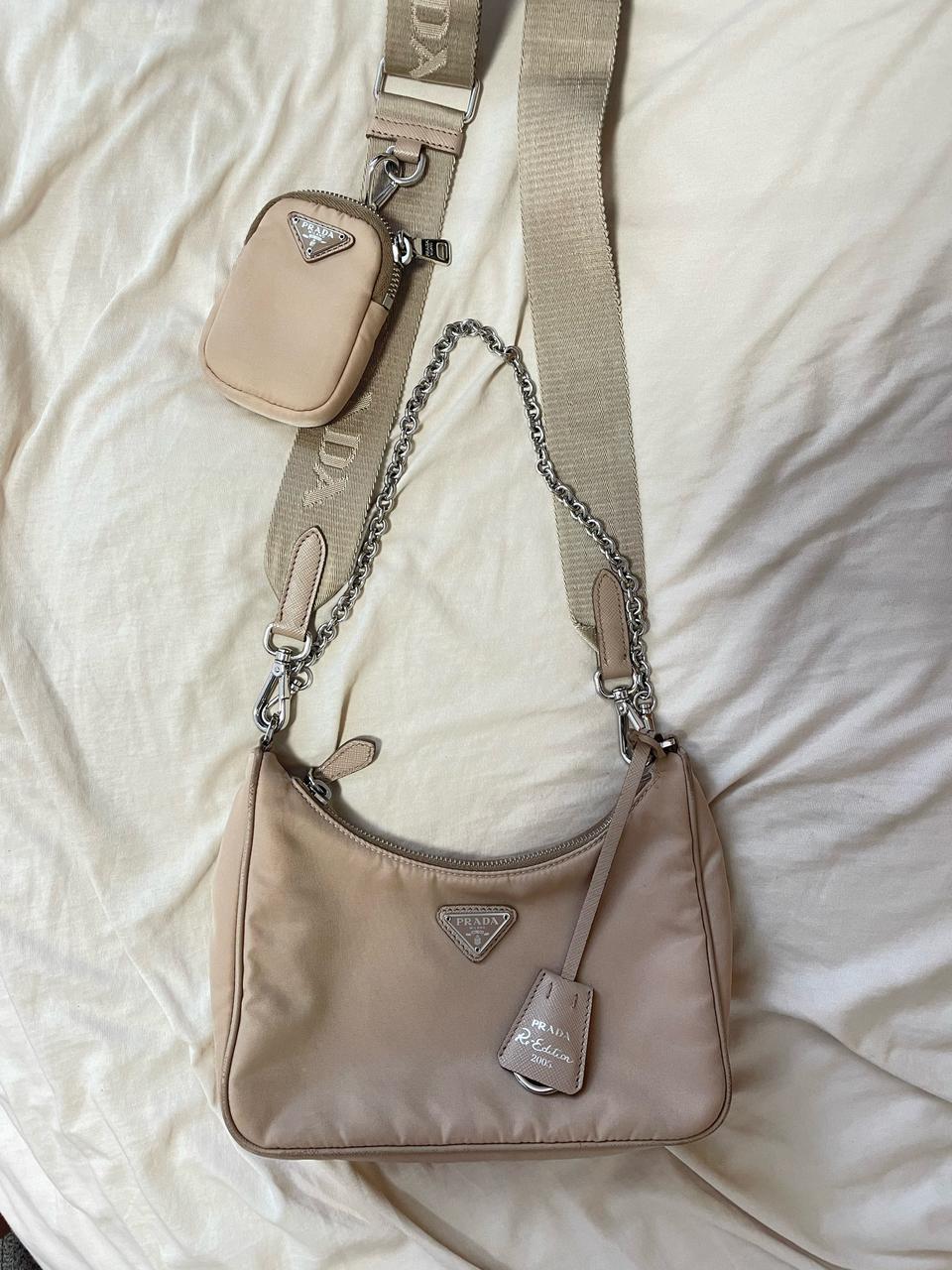 프라다 리나일론 테수토 체인 호보백 정품