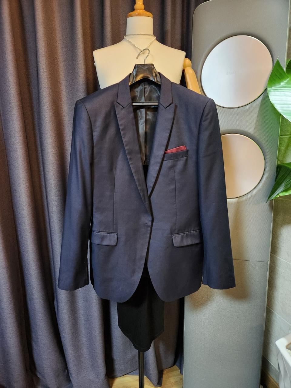 100✔ZIOZIA 지오지아 원버튼 심플 남성 자켓