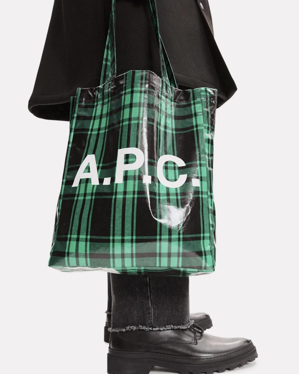 [미개봉 새제품] APC 아페쎄 체크 토트백