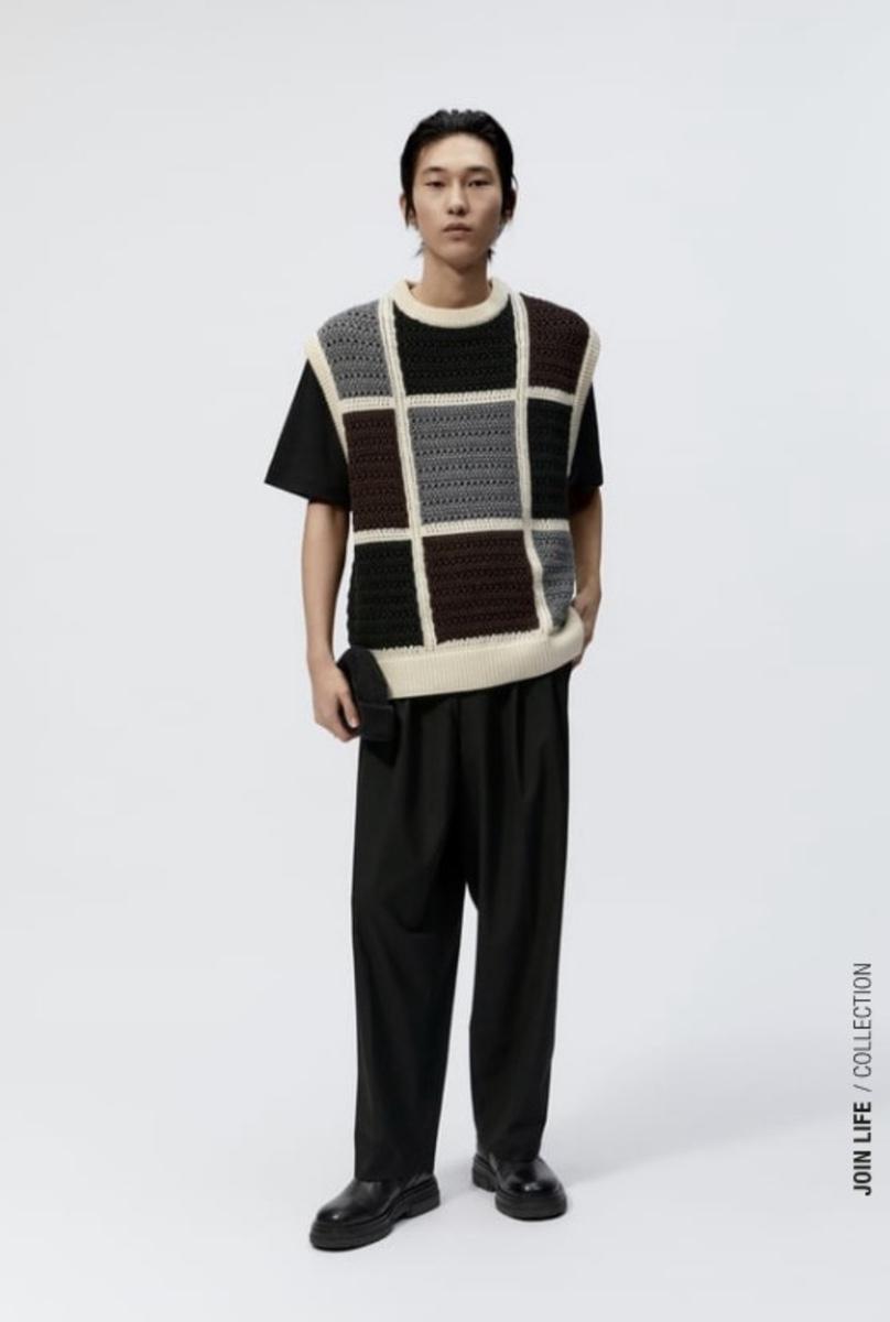 자라 패치워크 베스트 조끼