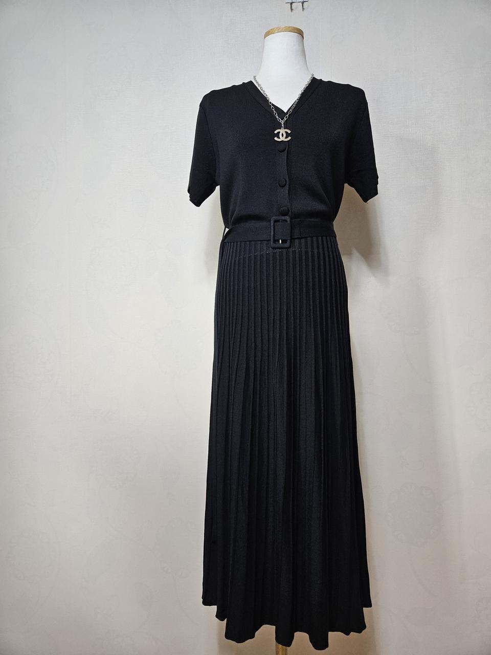 새상품.니트골지원피스