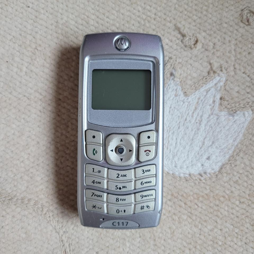 모토로라 C117 실버 소장폰