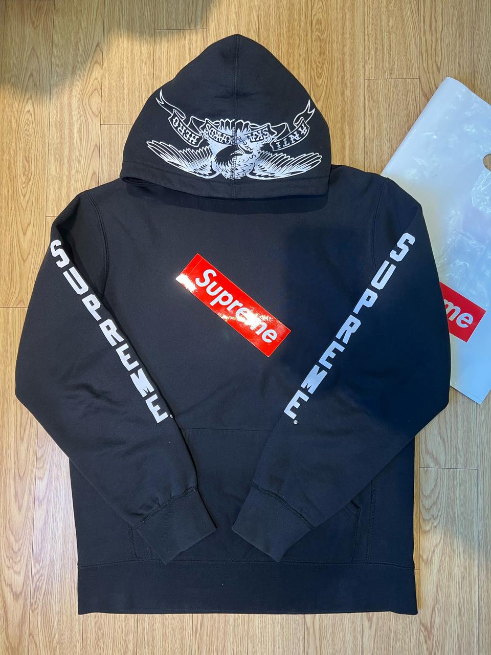 슈프림 안티히어로 후드 XL