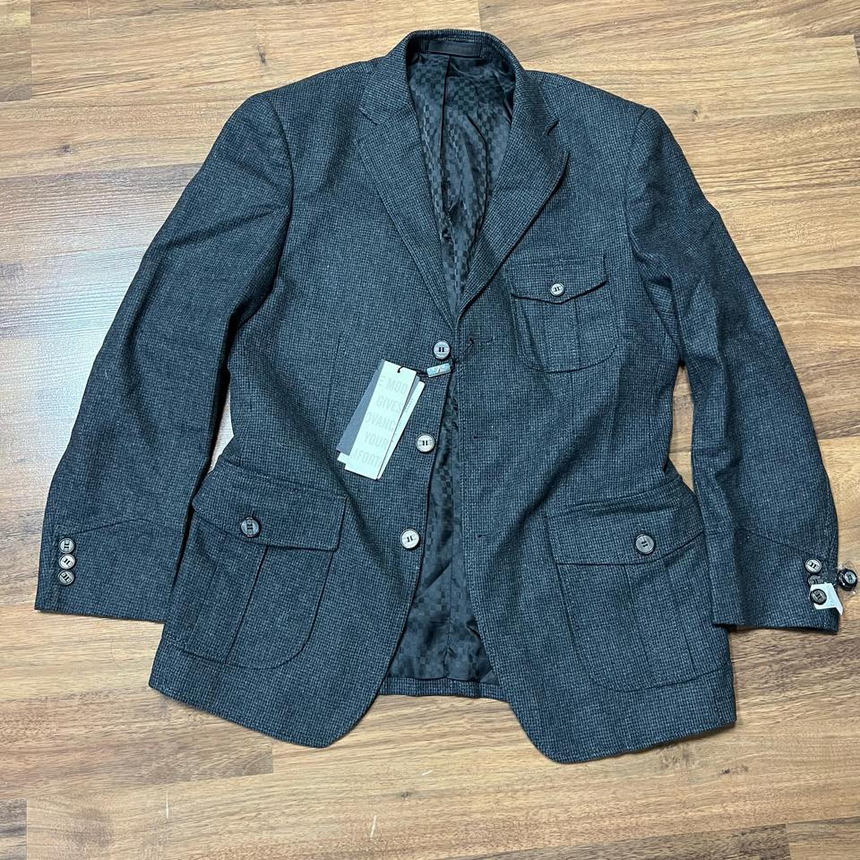 새상품 그레이체크 울자켓(L)