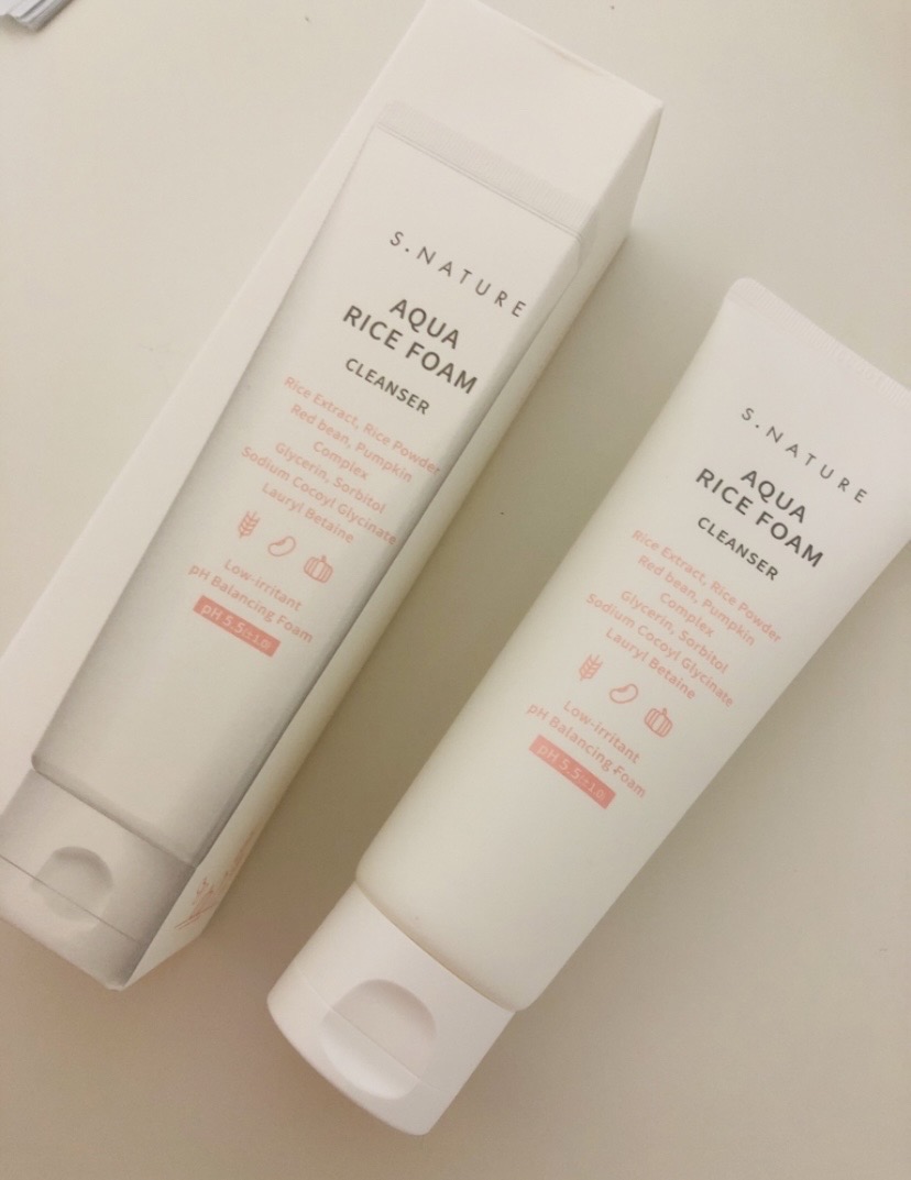 에스네이처 라이스 약산성 클렌징폼 80ml