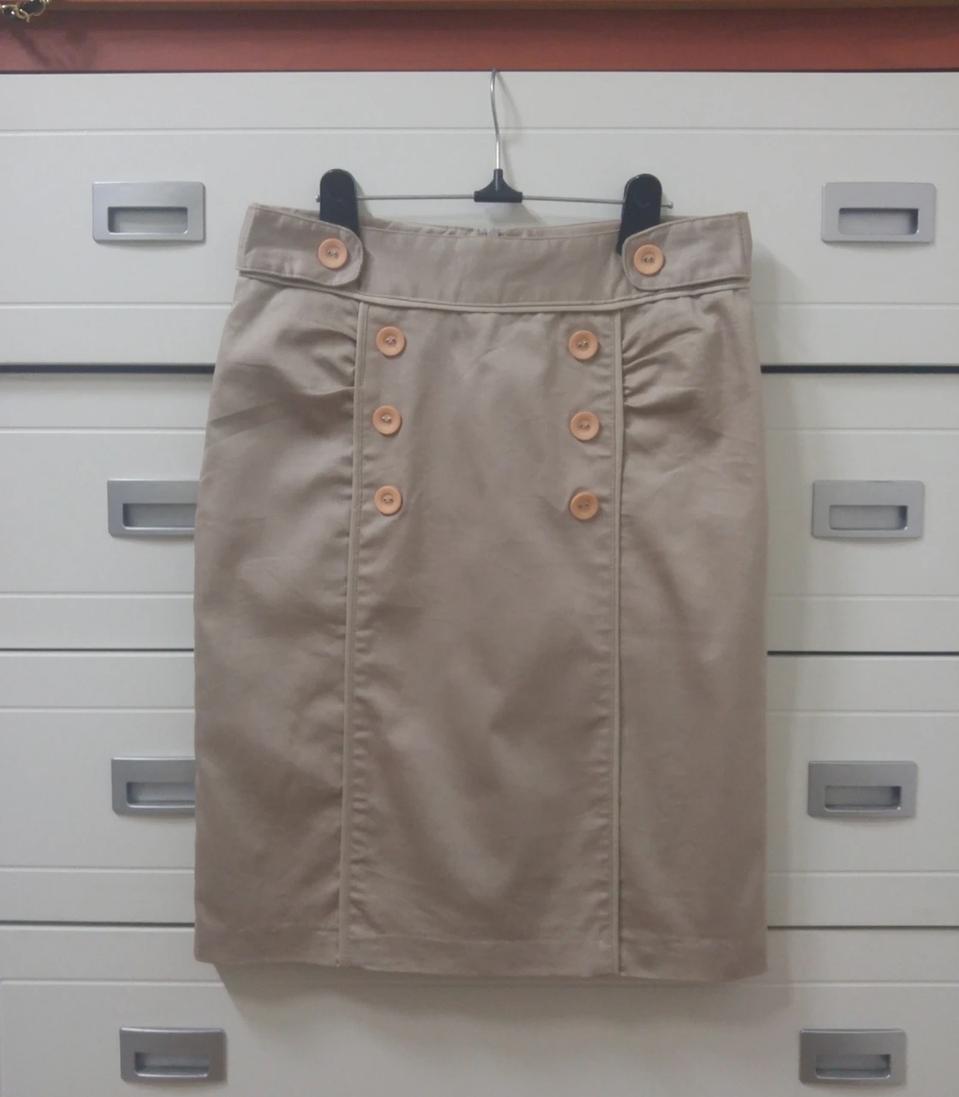 앞주름이 예쁜 H라인스커트 S