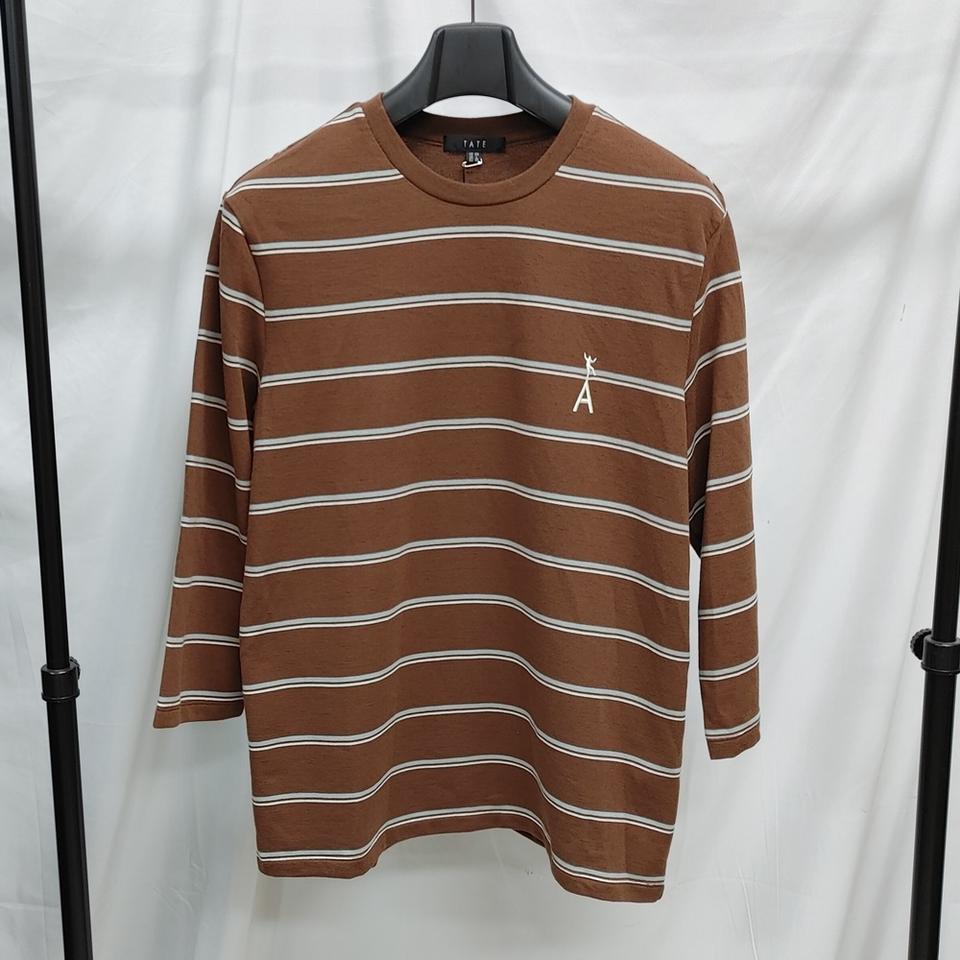새상품 TATE 남자 스트라이프 7부 티셔츠